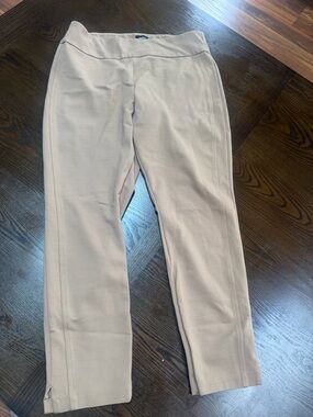 Express Straight Leg Pants in Light Beige